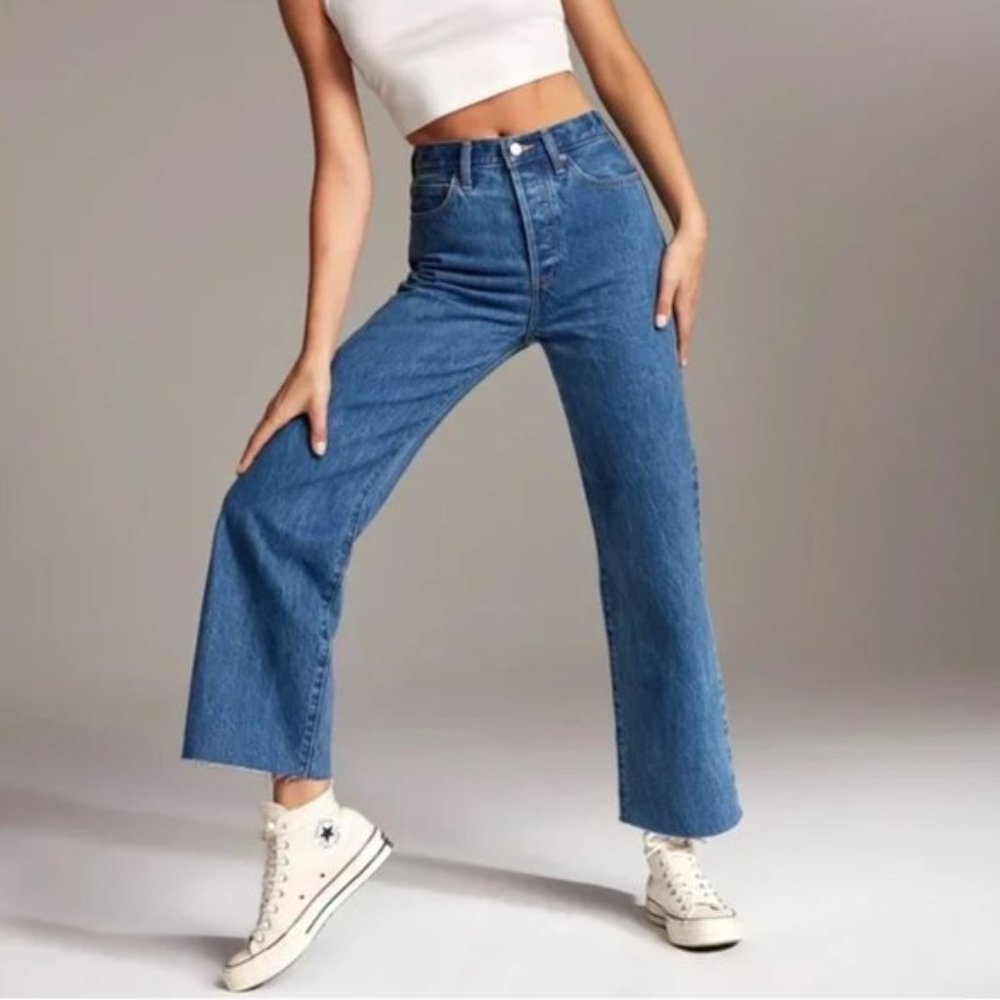 đť…şDENIM Forum Aritzia The Farrah Wide Leg High-waisted - Picture 1 of 6